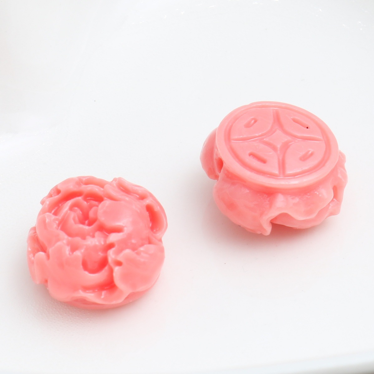 Watermelon red peony 12mm