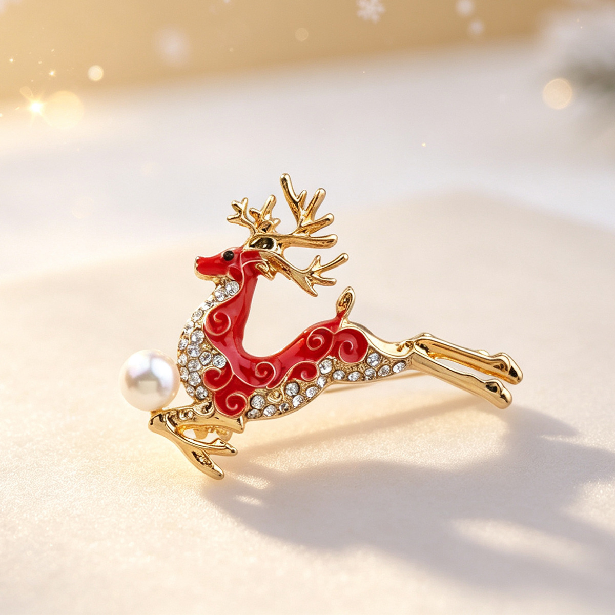 9 Christmas Reindeer Brooches