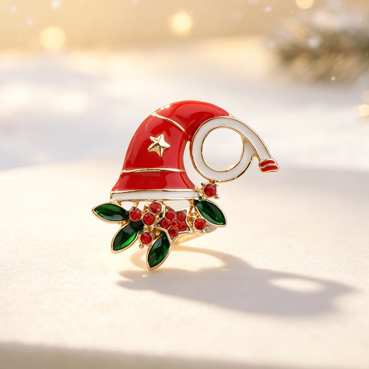 10 Christmas hat brooches