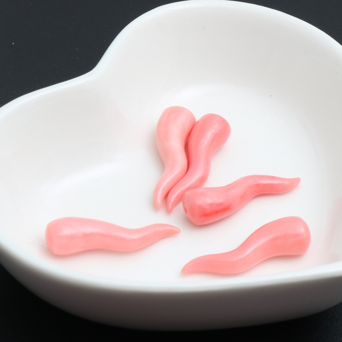 Watermelon red two-color pink fire fungus 12*25mm