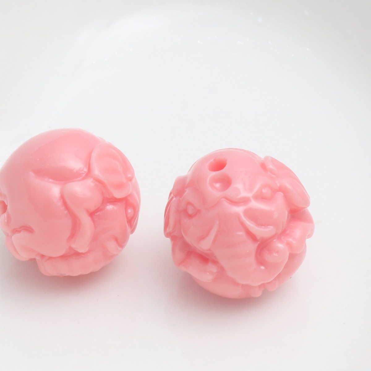 Watermelon red ganesha 12mm
