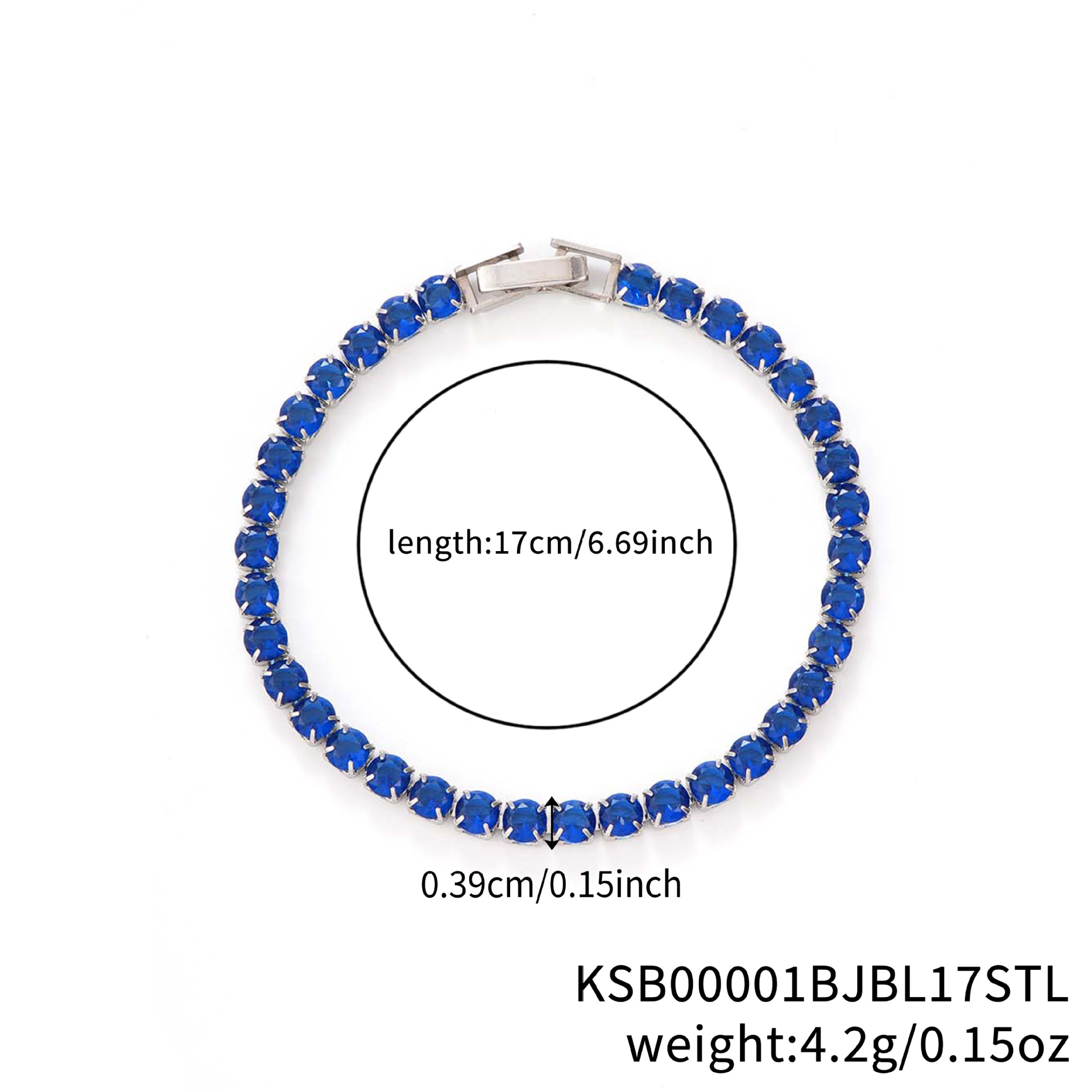 4.0 Platinum Blue Diamond-17cm