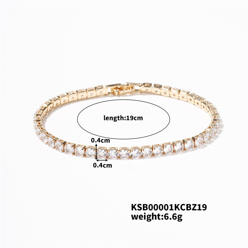 4.0KC Gold White Diamond 19cm