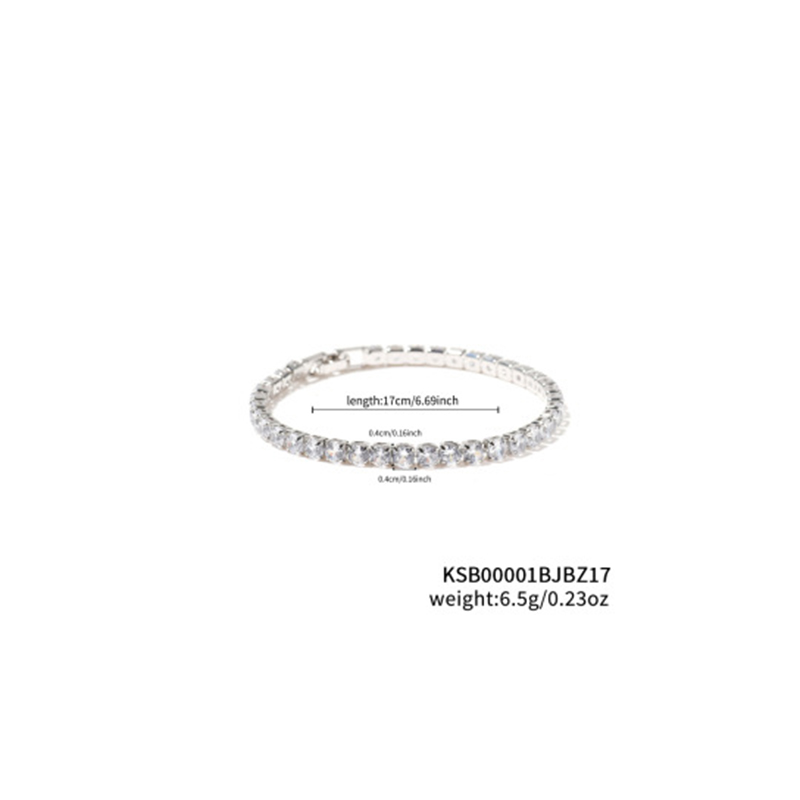 4.0 platinum white diamond-17cm