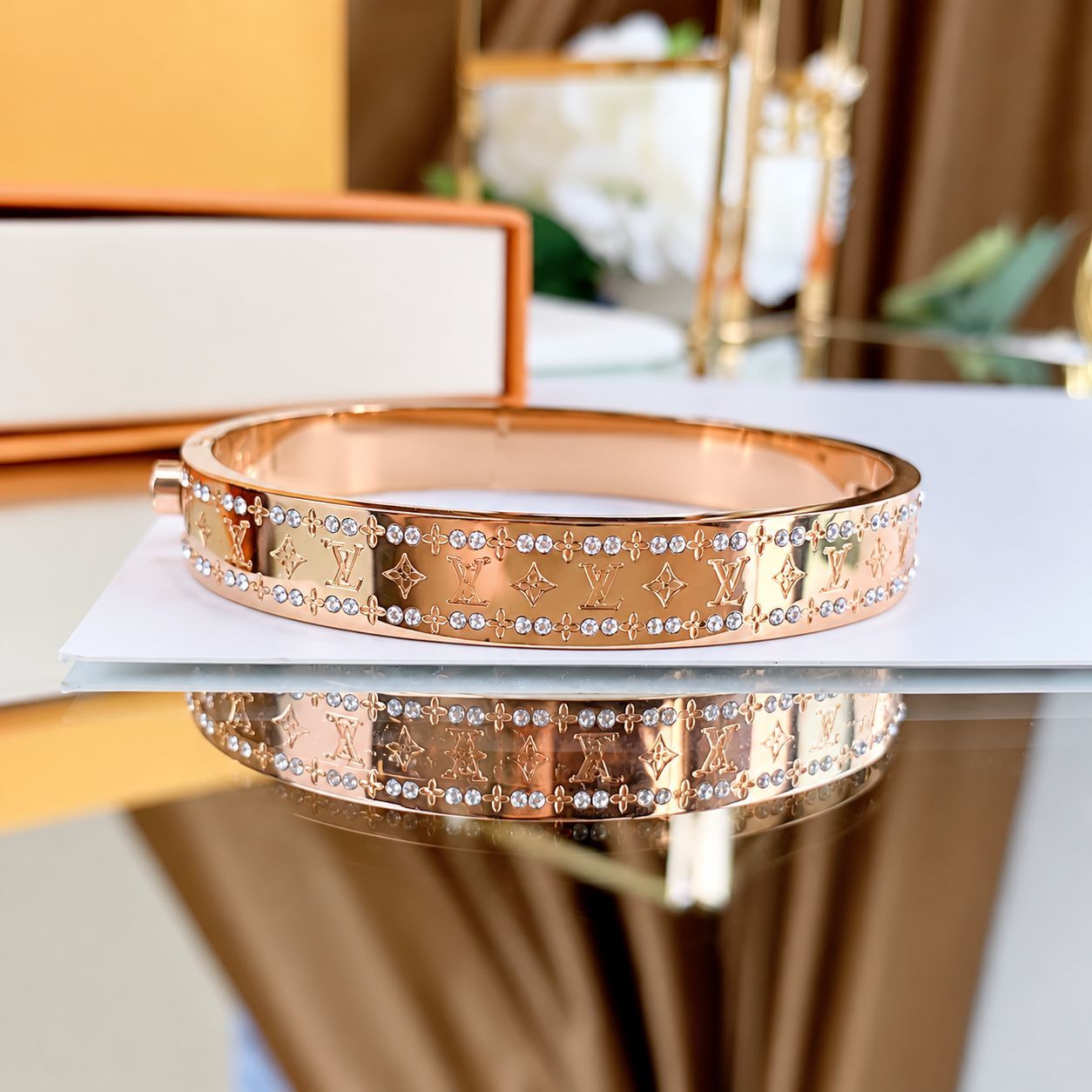 Diamond bracelet-rose gold