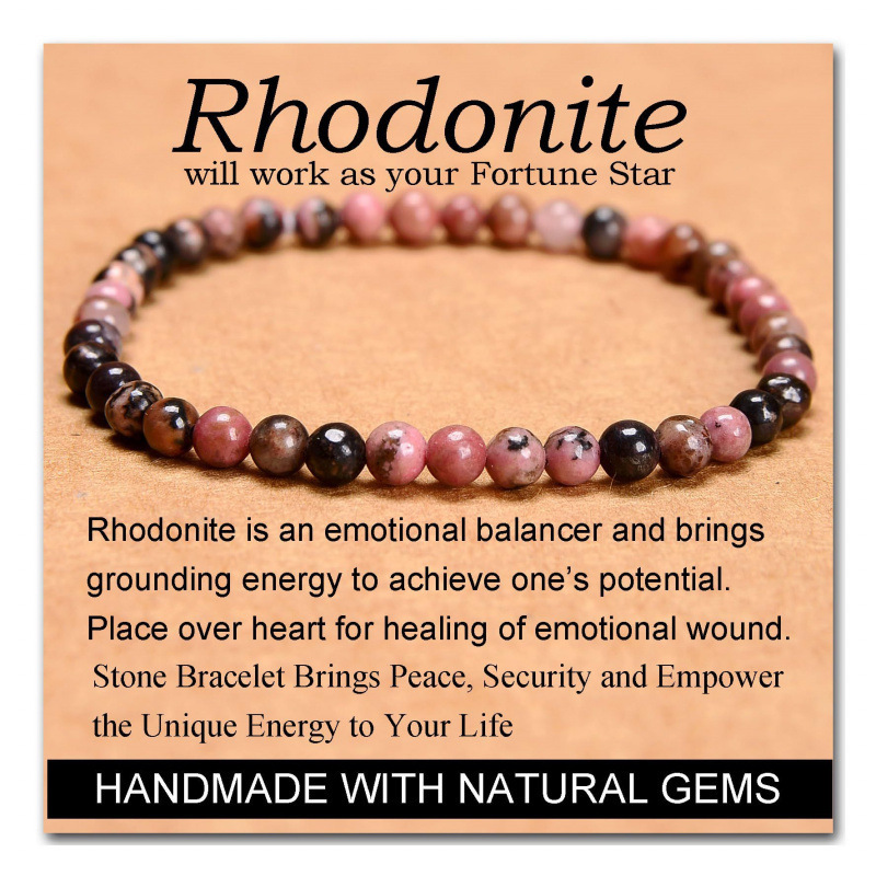 Black line Rhodonite