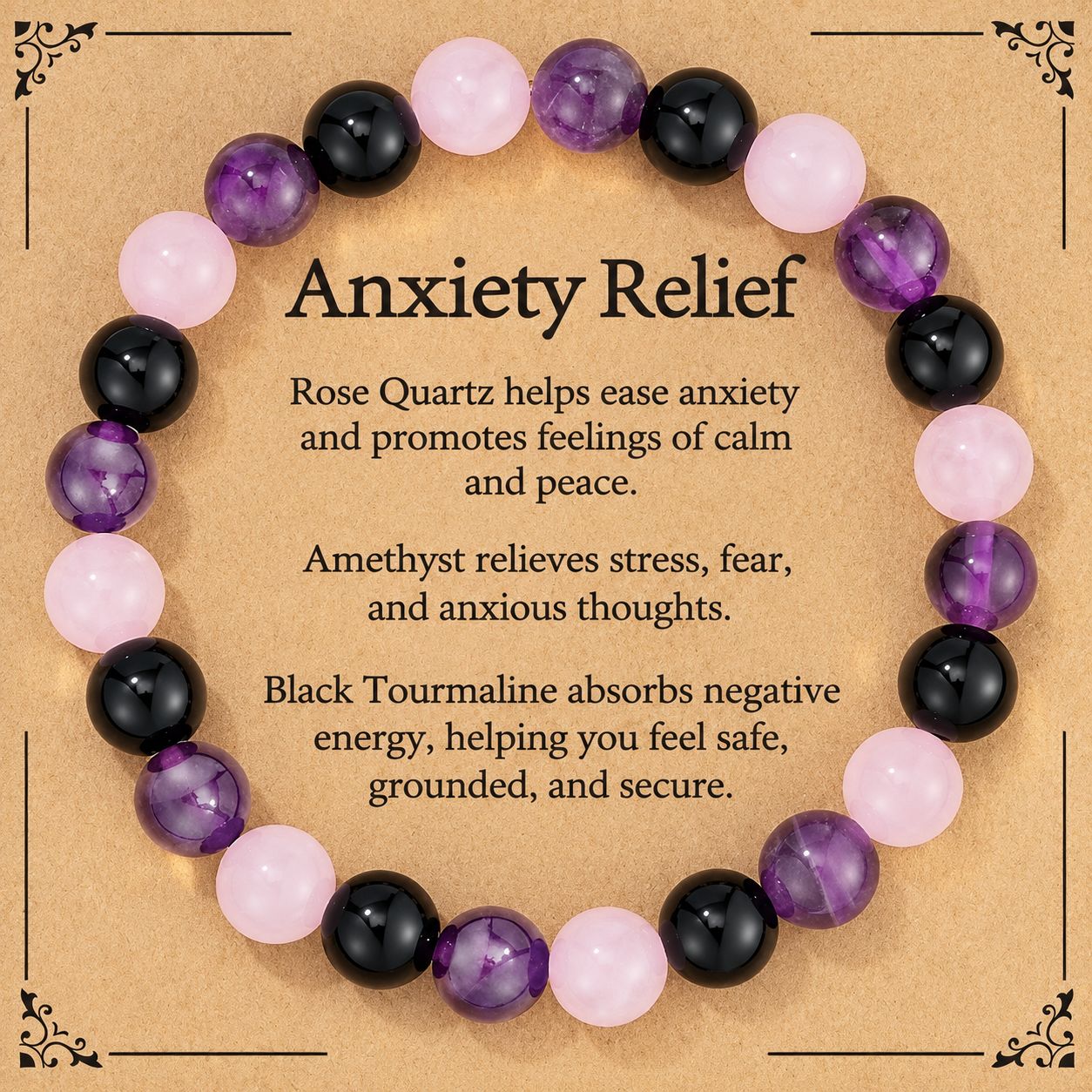 Rose Quartz   Amethyst   Obsidian
