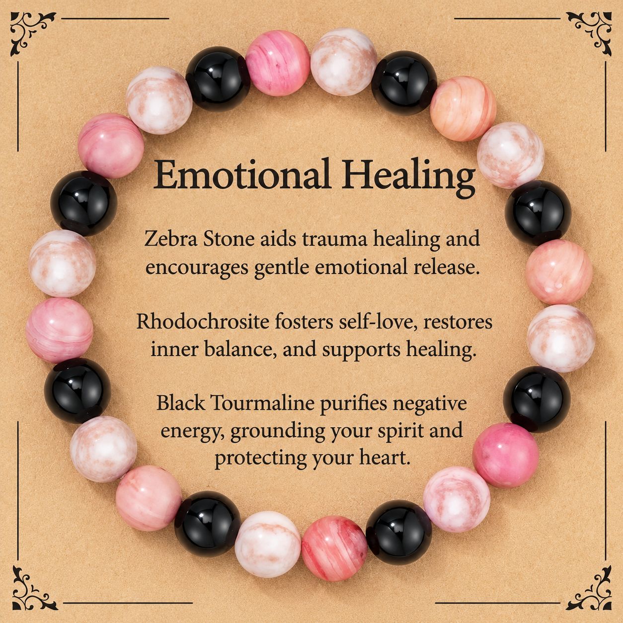 Pink Zebra Rhodochrosite Obsidian