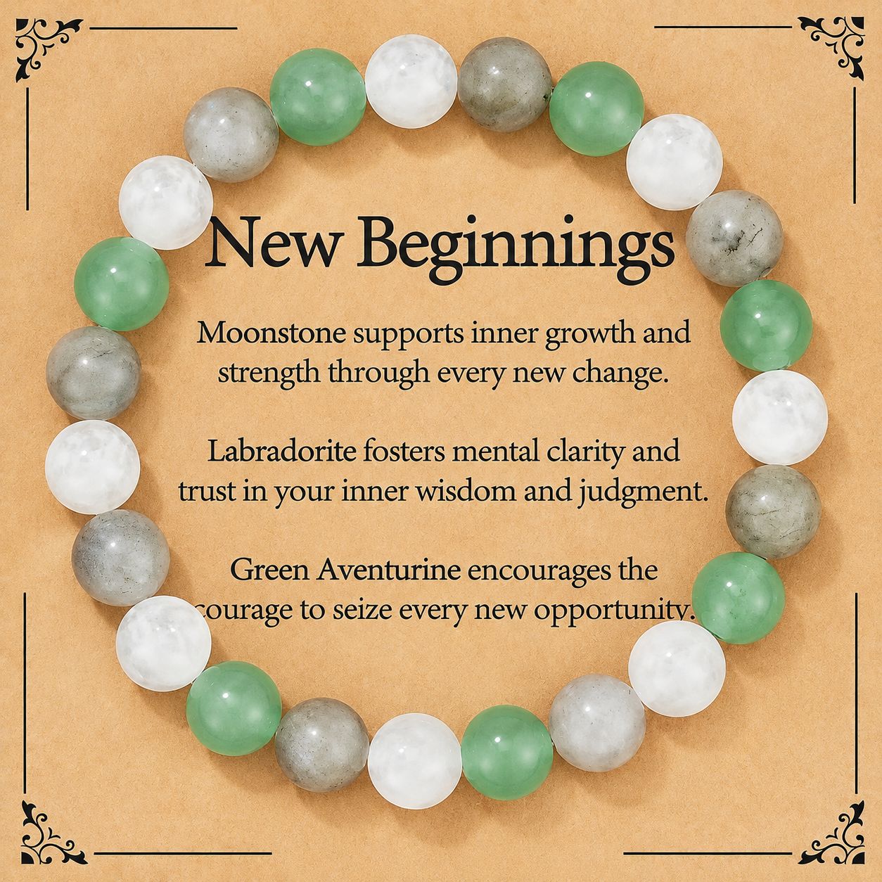 Green Aventurine   Labradorite   Moonstone