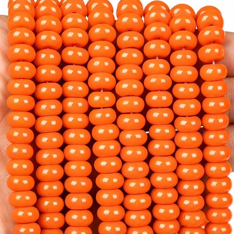 Tangerine-colored porcelain