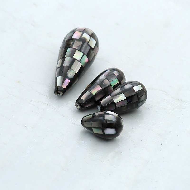 black lip shell half hole