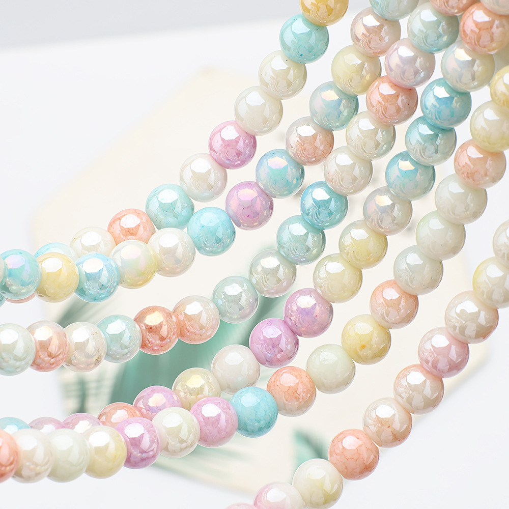 8mm light beads (about 98 pieces)