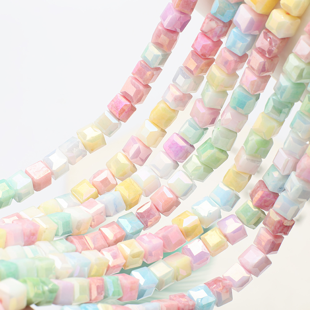 6mm square beads (about 63 pieces)