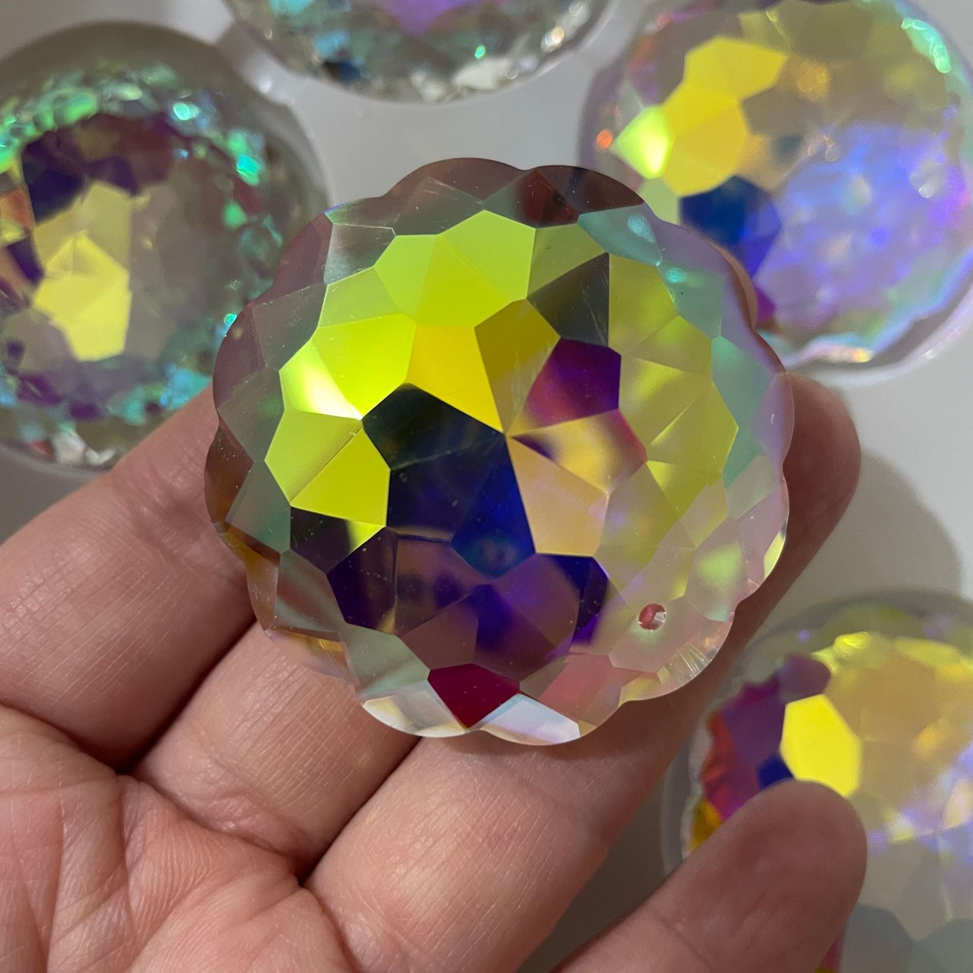 Multi-faceted rainbow ab 30/40/60/75mm out of stock