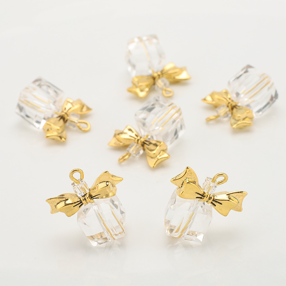 Golden bow white
