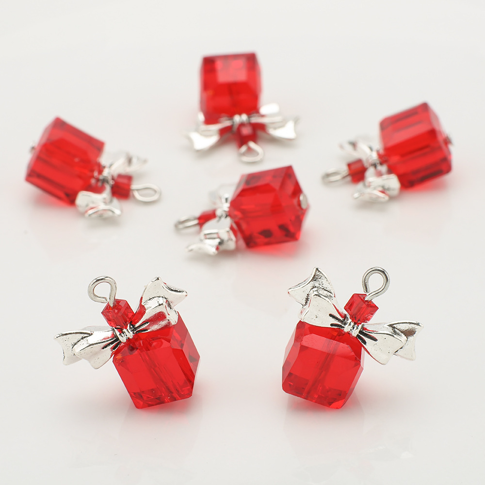Silver bow and bright red
