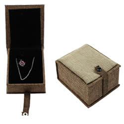 Linen Jewelry Set Box