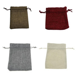 Linen Jewelry Pouches Bags