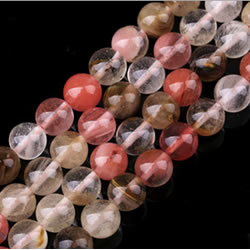 Perles en verre de pastèque 