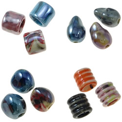 Pearlized Porcelain Beads