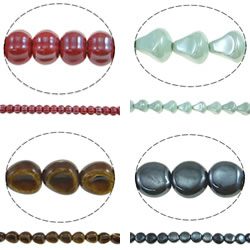 Glasierte Porzellan Perlen