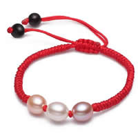 Freshwater Pearl Woven Ball Bracelets