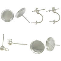 Sterling Silver Earring Stud Component