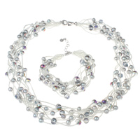 Crystal Freshwater Pearl Jewelry Sets