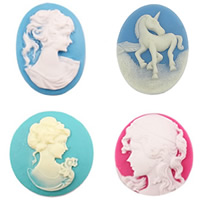 Different Background Cameo Resin Cabochon