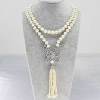 Freshwater Pearl Sweater Chain Necklace