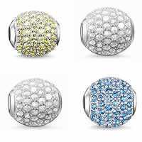 Cubic Zirconia Sterling Silver Beads