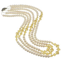 Crystal Freshwater Pearl Necklace