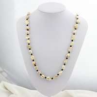 Crystal Freshwater Pearl Sweater Necklace
