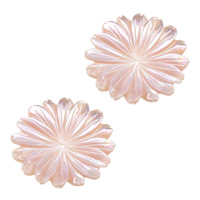 Perles de coquillage rose naturel