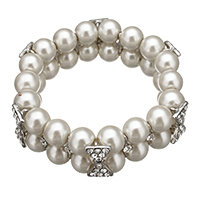Glass Pearl Zinc Alloy Bracelets