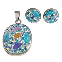 Turquoise Stainless Steel Jewelry Sets