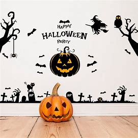 Muro decorado de Halloween