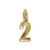 Zinc Alloy Number Pendant, Number 2 Approx 