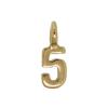 Zinc Alloy Number Pendant, Number 5 Approx 