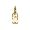Zinc Alloy Number Pendant, Number 8 Approx 