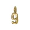 Zinc Alloy Number Pendant, Number 9 Approx 