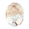 Espaciador cristal de la forma rueda de Swarovski ® 5040, facetas, Sombra de oro de cristal, 6mm, 360PCs/Bolsa, Vendido por Bolsa