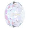 Espaciador cristal de la forma rueda de Swarovski ® 5040, facetas, Cristal AB, 12mm, 144PCs/Bolsa, Vendido por Bolsa