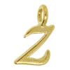 Pendentif alphabet en zinc, alliage de zinc, Lettre Z, plus de couleurs à choisir Environ Vendu par kg