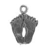 Zinc Alloy Jewelry Pendants, Footprint, plated cadmium free Approx 