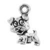 Sterling Silver Animal Pendants, 925 Sterling Silver, Dog, plated 