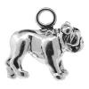 Sterling Silver Animal Pendants, 925 Sterling Silver, Dog, plated 