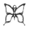 Zinc Alloy Animal Pendants, Butterfly, plated Approx 3.5mm, Approx 