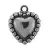 Zinc Alloy Heart Pendants, plated cadmium free Approx 3.5mm, Approx 