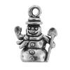Zinc Alloy Christmas Pendants, Snowman, Christmas jewelry cadmium free Approx 3.5mm, Approx 